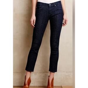 AG jeans The Stevie Ankle Slim Straight Polka Dotted Lyocell Blend Women's 29